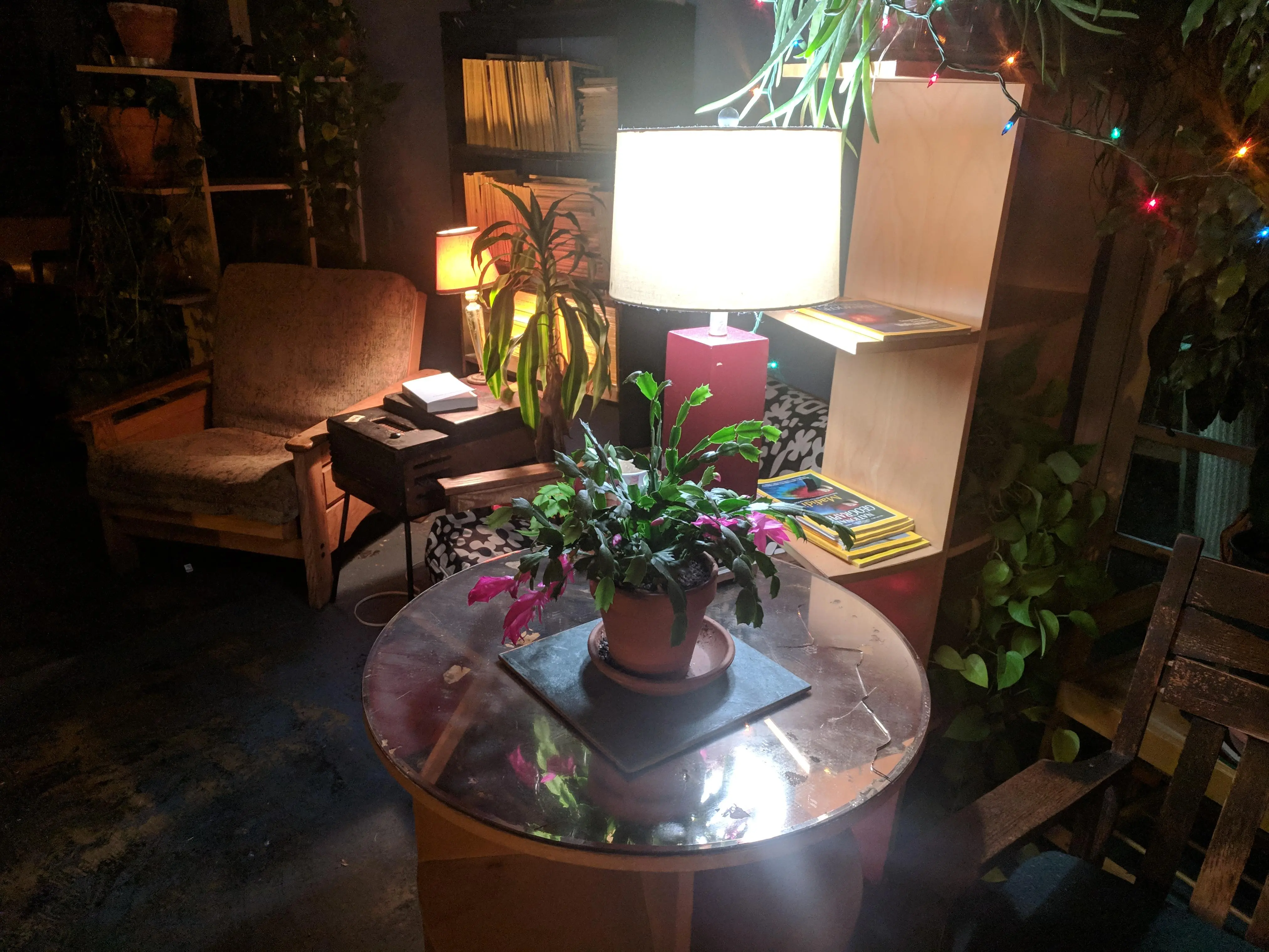Private event guests socializing inside Otherlands Coffee Bar in Memphis