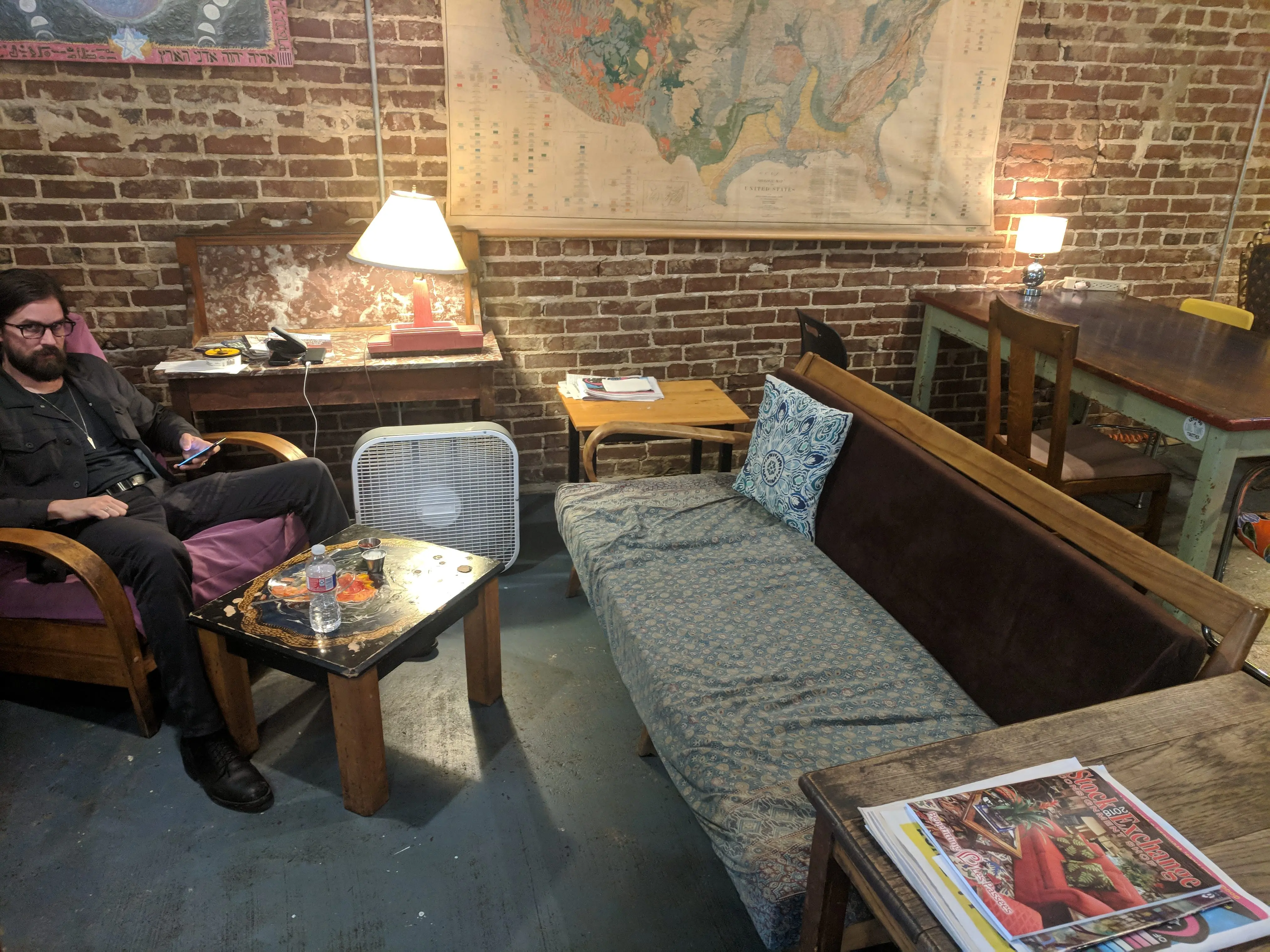 Private event guests socializing inside Otherlands Coffee Bar in Memphis